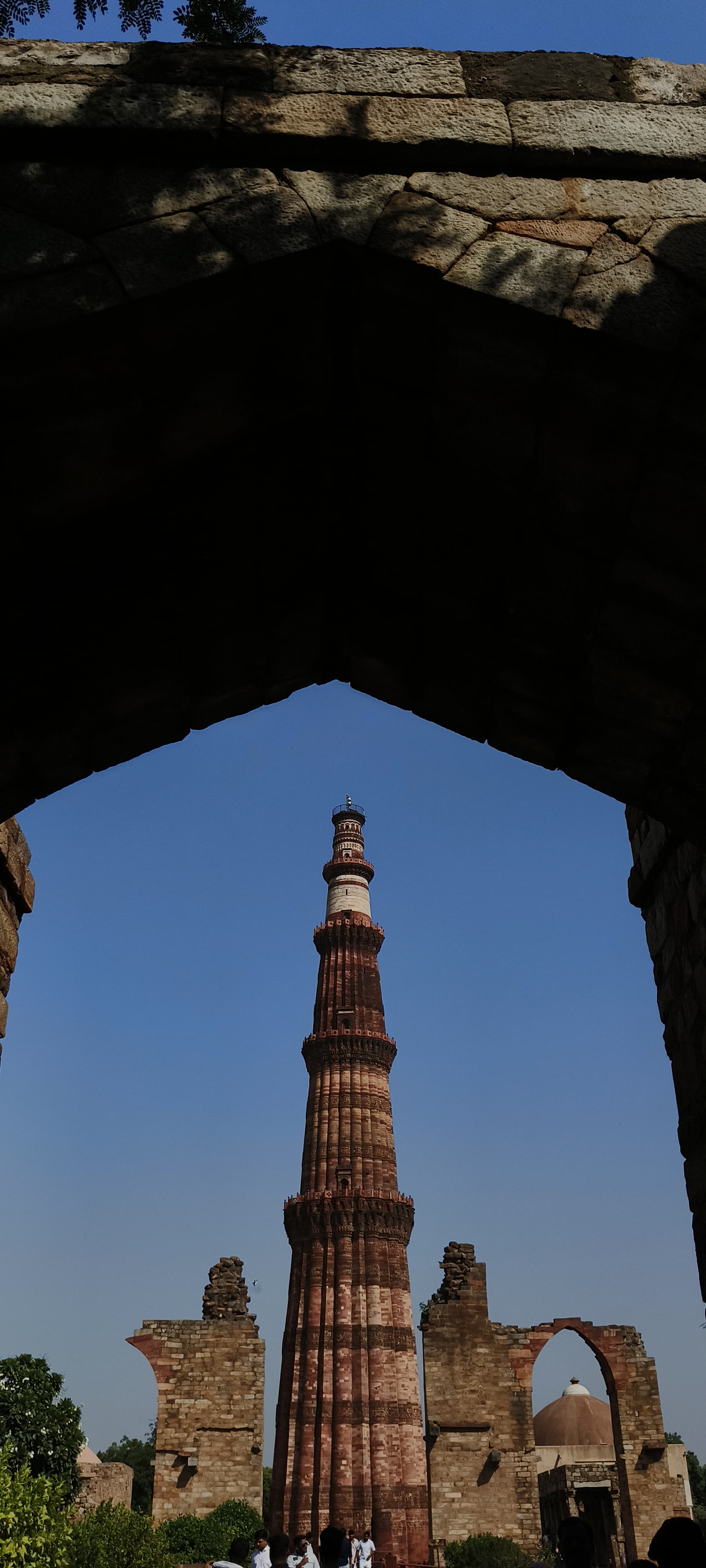 Qutub Minar, framed